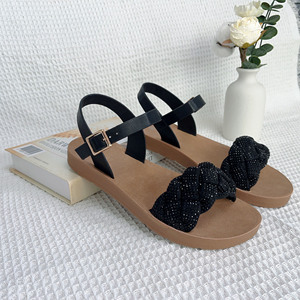 Outdoor Pu Injektion Großhandel flache Sandale Schuhe für Frauen neue Stile Sandal ias Planas Brill antes - Product Image 2