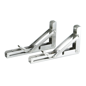 Stainless Steel Wall-Mounted Corner <strong>Bracket</strong> Table &amp; Bench Support with Folding Metal <strong>Shelf</strong> Durable <strong>Triangle</strong> <strong>Bracket</strong> Design - Product Image 5