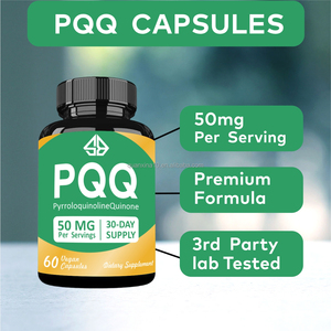 Cápsulas Veganas de PQQ (Pirroloquinolina Quinona) OEM de 50 mg, 60 Unidades, Suministro para 30 Días, Suplemento Dietético - Product Image 3