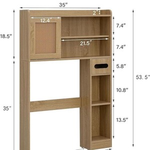 Estante de almacenamiento para baño transfronterizo, estantería de pie para inodoro/ducha/luvetero, estantería de almacenamiento para lavadora/inodoro - Product Image 1