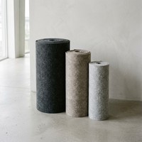 Tissu non tissé léger en feutre 100 % polyester PET, écologique, inodore, aiguilleté, fabriqué par un producteur, production quotidienne