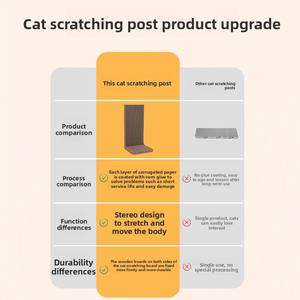L-vormige krabpaal voor katten, verticale krabpaal, krasbestendige krabplank voor katten - Product Image 5