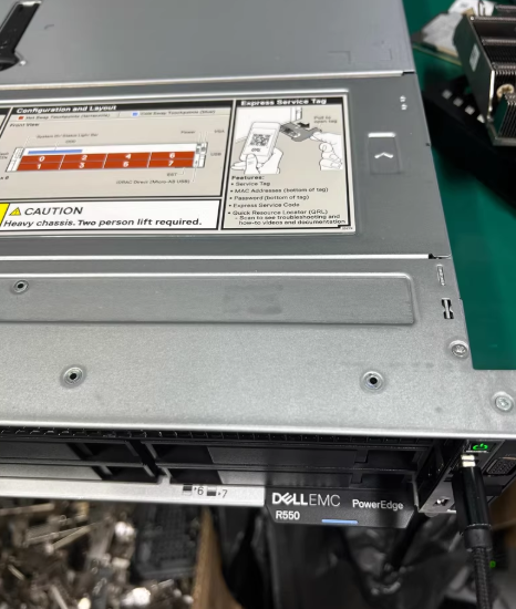 Factory Supply PowerEdge R550 2U 2-Socket Rack Server with 3rd Gen Intel Xeon Scalable CPUs, 16 DDR4 Slots, Max 1TB RAM