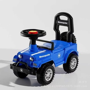 Renegade Ride On <b>Car</b> For Kids 1-5 Years Old Plastic Toy Vehicle With Steering Wheel And <b>Push</b> Handle - Product Image 4