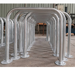 حامل دراجة مجلفن على شكل حرف U من الفولاذ شديد التحمل في الهواء الطلق حامل دراجة شيفيلد لوقوف السيارات - Product Image 3