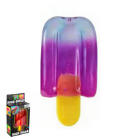 Jouet Squishy Glacé Thème Été, Sucette Glacée en Gelée, Jouet Anti-Stress à Presser, Remplisseurs de Sacs de Fête d'Anniversaire, Prix de Carnaval, Cadeau