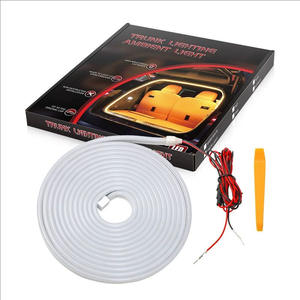 Tira de Luces LED Impermeable de 12V para SUV y Camionetas, Iluminación Ambiental Dinámica Fluida para Maletero, Cortable, Iluminación para Automóviles - Product Image 1