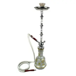 Toptan Factory Hot Sale New large Flower Hookah Tall Hookah Green With Cheapest Price
