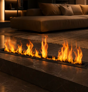 <span class=keywords><strong>Chimenea</strong></span> de <span class=keywords><strong>Etanol</strong></span> Inteligente Empotrada en la Pared, Moderna, para Ambiente de Restaurante, Fabricada por Profesionales - Product Image 1