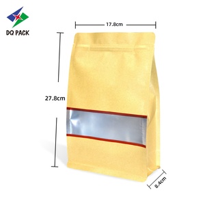DQ PACK Vente en gros de sachets en papier kraft avec fermeture éclair, sachets refermables pour l'emballage des aliments, des noix, du café, du thé, fournisseur - Product Image 2