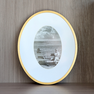 Support photo ovale en métal <span class=keywords><strong>à</strong></span> prix d'usine, support mural artistique robuste et moderne AL-32, idéal pour les musées - Product Image 1