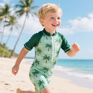 Maillots de bain de plage personnalisés imprimés d'animaux pour enfants, respectueux de l'environnement, protégés contre les <span class=keywords><strong>UV</strong></span>, avec fonction de séchage rapide - Product Image 3