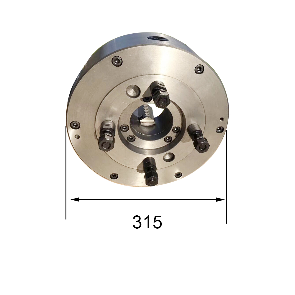 K11 Type Three-jaw self-centring chucks cylinder center mounting K11-315 C6