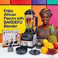 Mixeur Électrique Robuste 110V/220V 9500W 4L 8-en-1 avec 6 Lames en Acier Inoxydable pour Usage Domestique, Préparateur de Smoothies et Hachoir à Viande