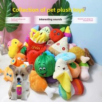 Mainan Anjing Plush Guangdong Impor, Tahan Gigitan, Bentuk Buah, untuk Menggiling Gigi, Perlengkapan Hewan Peliharaan, Tersedia Grosir