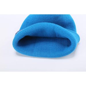FOXA Gorro de invierno para mujer, gorro de punto cálido y elástico para clima frío, uso diario, azul - Product Image 3