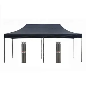 Tente d'auvent 10x20 Gazebo robuste Portable grand cadre en métal tente pliante Camping tentes de salon commercial