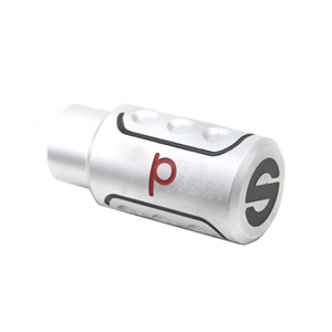 Car Gear <b>Knob</b> Aluminium Alloy Silver Black Manual Automatic <b>Shift</b> Head 17 Universal Fit - Product Image 2