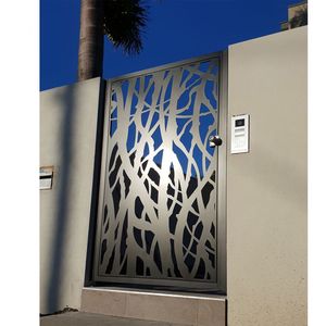 Allomunam-Juego de valla de hierro recubierta de polvo para puerta de casa, corte láser, diseño <span class=keywords><strong>principal</strong></span>, oveja, Pvc, exterior - Product Image 5