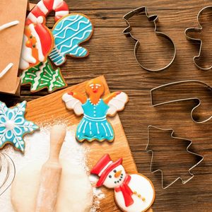 Christmas Cookie Cutter Food Grade Stainless Steel Christmas <b>Biscuit</b> Cutter Custom Snowflake Xmas Baking Tool for Christmas <b>Gift</b> - Product Image 5