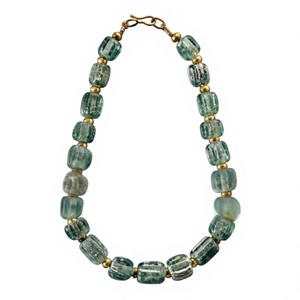 Collar Clásico de Resina Turquesa para Mujer, Cadena Chapada en Oro, con Cuentas, para Fiesta, Boda, Joyería de Moda, Accesorio de Moda - Product Image 3