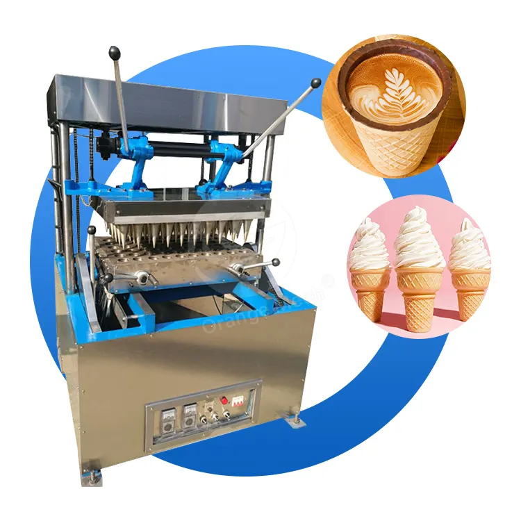 ORME 빵 피자 중국 식용 커피 컵 완전 자동 미니 아이스크림 설탕 콘 기계 메이커