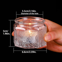 Porte-bougie en verre avec couvercle pour bougies chauffe-plat, pot à bougie coloré, centres de table pour décoration de mariage et de fête