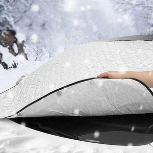 Vente en gros 142x90cm feuille d'aluminium voiture <span class=keywords><strong>neige</strong></span> couverture <span class=keywords><strong>pare</strong></span>-<span class=keywords><strong>brise</strong></span> soleil gel protecteur universel pour berline SUV camion - Product Image 4