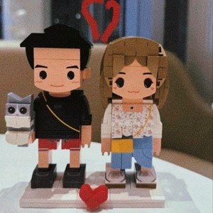 Blocs de construction de figurines miniatures DIY, portrait privé, blocs de construction photo pour cadeau d'anniversaire - Product Image 3