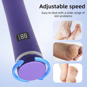 Lime à pieds électrique rechargeable en alliage d'aluminium 2000 mAh, 1200 tr/min, réutilisable, en acier inoxydable, pour éliminer les callosités - Product Image 2