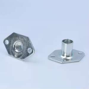 Tuerca hexagonal con brida, métrica, de acero, zincada, clase 8.8, rosca estándar, diámetro de la tapa de 10 mm - Product Image 3
