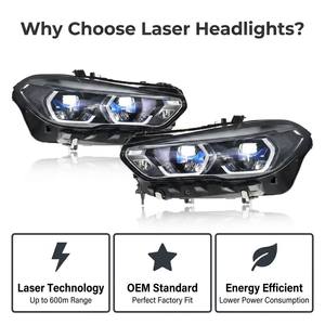 63115A32D37 Faros Delanteros Láser Negros Originales Usados para <span class=keywords><strong>BMW</strong></span> G05 X5 F95 X5M G06 <span class=keywords><strong>X6</strong></span> F96 X6M 2019-2023 Lámpara Delantera LED - Product Image 2