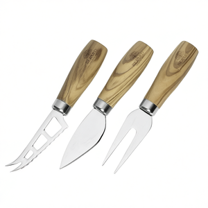 ชุดมีดชีสเบอาร์ด 3 ชิ้น สแตนเลส ด้ามไม้ อุปกรณ์สำหรับชีส - Product Image 2