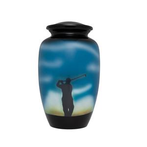 Urne de crémation adulte de qualité supérieure Impressionnant Style américain Oiseau Autocollant Métal Mémorial Urne de service funéraire - Product Image 4