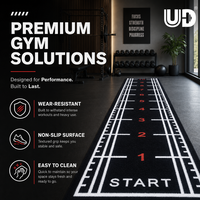 Produsen Lantai Fitness Rumput Sintetis Anti-UV Udine Ramah Lingkungan Tanpa Bau Zona Pelatihan Fungsional Label Pribadi