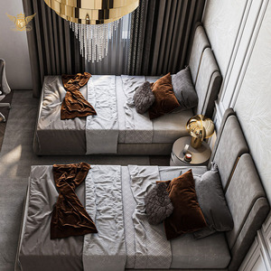 Lit de style moderne, taille King Size, décoration de la zone de réception, mobilier italien, taille et couleur personnalisables - Product Image 3