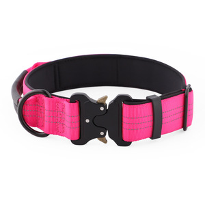 Wear-resistant Nylon Simple <strong>Tactical</strong> Reflective Adjustable <strong>Dog</strong> <strong>Collar</strong> for Medium and Large <strong>Dogs</strong> Explosion-proof Handle <strong>Collar</strong> - Product Image 4