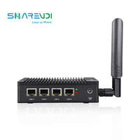 Firewall Hardware Pabrik Tanpa Kipas Harga Terjangkau CPU N3700 J4125 Pfsense Aes-ni untuk Perangkat Jaringan Router Pfsense Mini PC