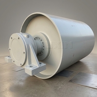 Poulie de tête de tambour de convoyeur à bande en acier au carbone avec fonction de changement de direction pour équipements de machines d'ingénierie
