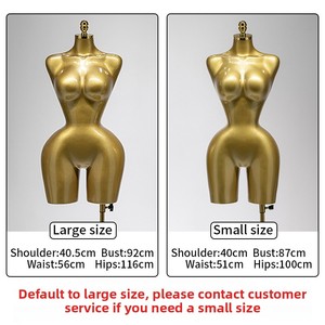 Maniquí de Plástico de Medio Cuerpo Tamaño Grande para Exhibición de Ropa y Lencería Femenina - Product Image 4