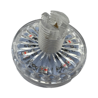 Lumière à cabochon programmable automatique RGB 24 LED AC110v/220v, 60 mm, points lumineux pour manèges de parc d'attractions, grande roue