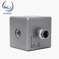 Accéléromètre triaxial IEPE Sensuoer SSR série B IP68 3000Hz 1000mV/g Connecteur 1/4-28 Montage M5 Faible bruit pour applications structurelles