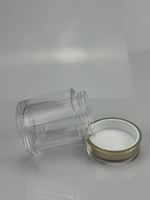 Flacon à pilules en acrylique double couche haut de gamme, qualité alimentaire, impression personnalisée, conteneur vide pour suppléments, capsules et poudres