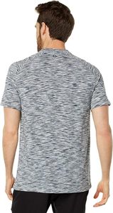Logo riflettente personalizzato Space Dye 95% poliestere 5% Spandex manica Raglan Sport Running maglietta da <span class=keywords><strong>uomo</strong></span> manica corta Color erica - Product Image 5