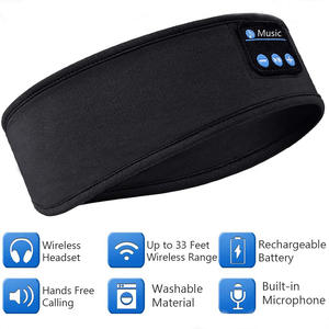 Écouteurs Bluetooth pour le sport, bandeau fin, doux, élastique, confortable, sans fil, musique, masque pour les <span class=keywords><strong>yeux</strong></span> pour les dormeurs latéraux - Product Image 5