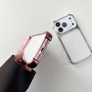 Custodia Protettiva Trasparente Elettroplaccata Antiurto <span class=keywords><strong>con</strong></span> Ampia Finestra per Fotocamera per <span class=keywords><strong>iPhone</strong></span> 16 Pro Max / 17 / 15 / 14 - Product Image 6