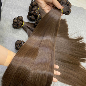 Extensiones de Cabello Humano Virgen Vietnamita Rubio Claro con Doble Trama a Máquina |   Toupee Corp T05 |   Tejido |   Crudo |   Textura Natural Suave y Sedosa - Product Image 5