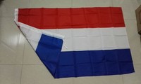 Vente en gros 3 * 5ft polyester imprimé hollande pays-bas rouge blanc bleu drapeau