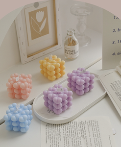 Vela perfumada en forma de corazón de <span class=keywords><strong>Rubik</strong></span> 3d, vela perfumada en forma de burbuja hecha a mano, para boda, cumpleaños, Etiqueta Privada, gran venta, <span class=keywords><strong>precio</strong></span> de fábrica - Product Image 5