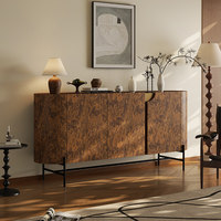 Console d'entrée moderne de luxe léger, en bois massif, motif d'arbre, forme ovale, meuble d'appoint artistique mobile, mobilier de maison